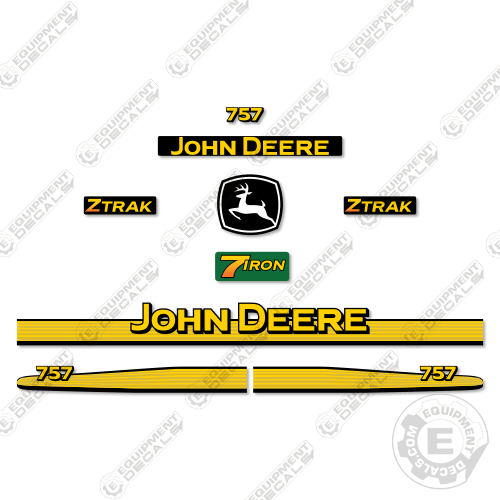 Fits John Deere 757 Decal Kit Mower decal kit