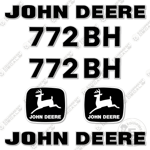 Fits John Deere 772BH Motor Grader Decal Kit - Scraper 772, 772B, 772BH, decal kit