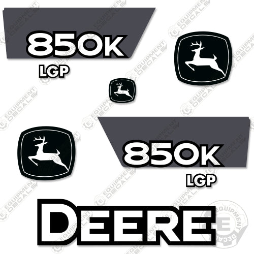 Fits John Deere 850K LGP Dozer Crawler Decal Kit 850, 850 j, 850j, decal kit, john deere, Skid Steer