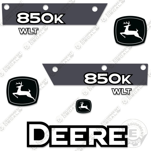 Fits John Deere 850K WLT Dozer Decal Kit - Newer Style 850, 850-k, 850k, decal kit, john deere