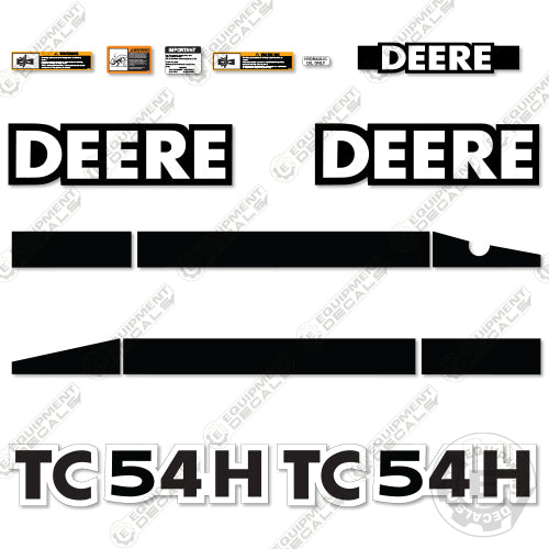 Fits John Deere TC54H Decal Kit Wheel Loader 54, 54-h, 54h, decal kit, deere, h, tc, tc54, tc54h, wheel loader