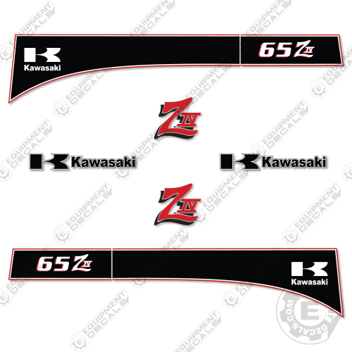 Fits Kawasaki 65 ZIV Decal Kit Wheel Loader 65, 65iv, decal kit, ziv