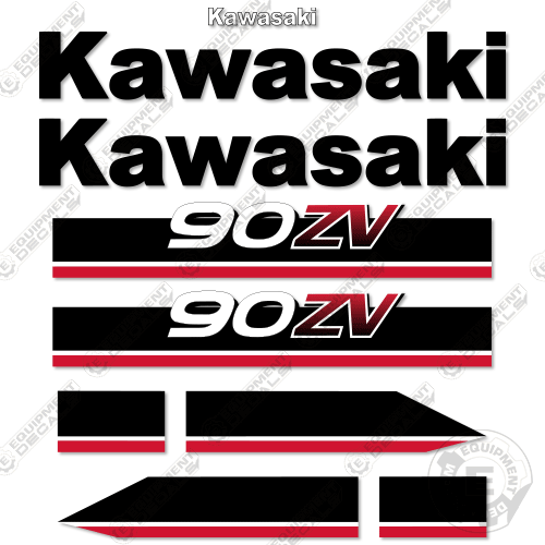 Fits Kawasaki 90ZV Wheel Loader Decal Kit 90zv, decal kit