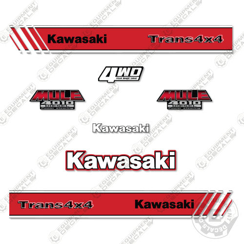 Fits Kawasaki Mule 4010 Diesel Decal Kit UTV 4010, mule, off-road, offroad