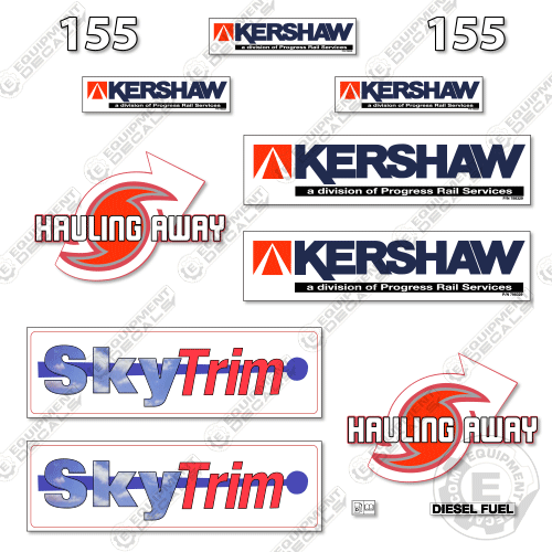 Fits Kershaw SkyTrim 155 Decal Kit Skidder decal kit