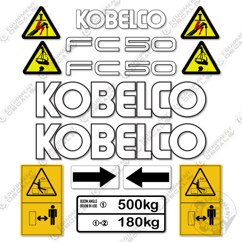 Fits Kobelco FC50 Decal Kit Mini Crane decal kit, fc-50, fc50