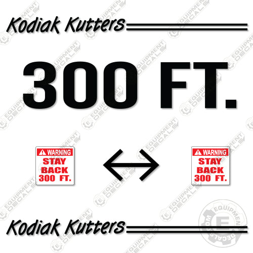 Fits Kodiak Kutters B425 Decal Kit Replacements Forestry Mulcher decal kit