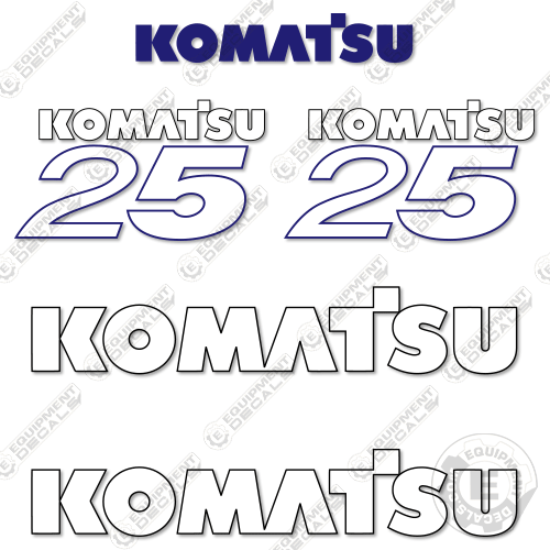 Fits Komatsu FG25T-16 Decal Kit Forklift 25, 25-16, 25t-16, decal kit, fg, fg25, fg25-16, fg25t