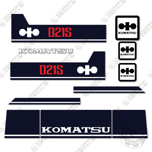 Fits Komatsu D21S-6 Decal Kit Crawler Tractor Dozer 21, 21s, 21s-6, d21, decal kit