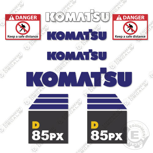 Fits Komatsu D85PX-15 Decal Kit Dozer 85, 85px, 85px-15, d85, d85px, d85px-15, decal kit