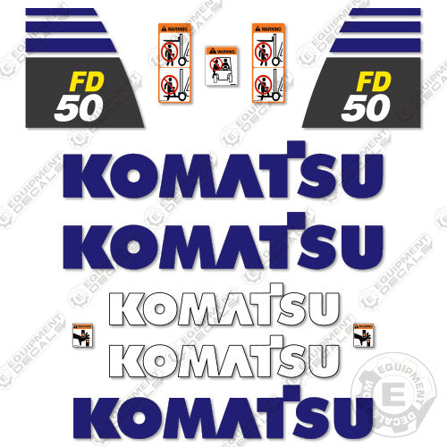 Fits Komatsu FD50 Decal Kit Forklift (CUSTOM) 50, decal kit, fd50, s