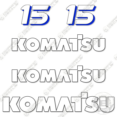 Fits Komatsu FG15 Decal Kit Forklift 15, decal kit, fg, fg15