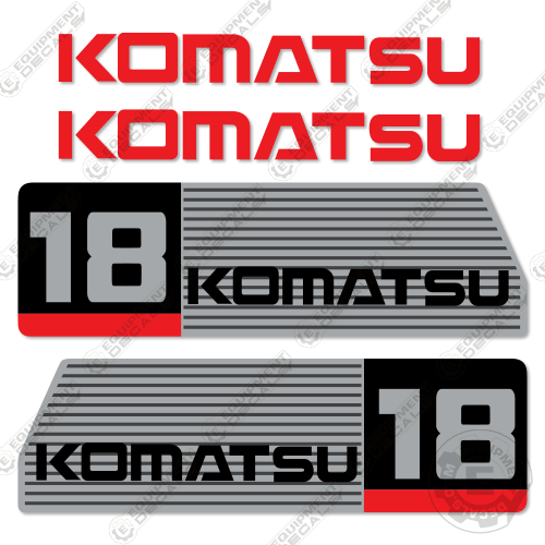 - Fits Komatsu FG18 Decal Kit Forklift - CUSTOM SILVER #KOM-FG18-SLV