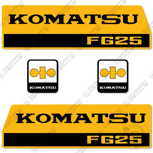 Fits Komatsu FG25 Decal Kit Forklift 25, 25s, decal kit, fg, fg25, fg25s, s