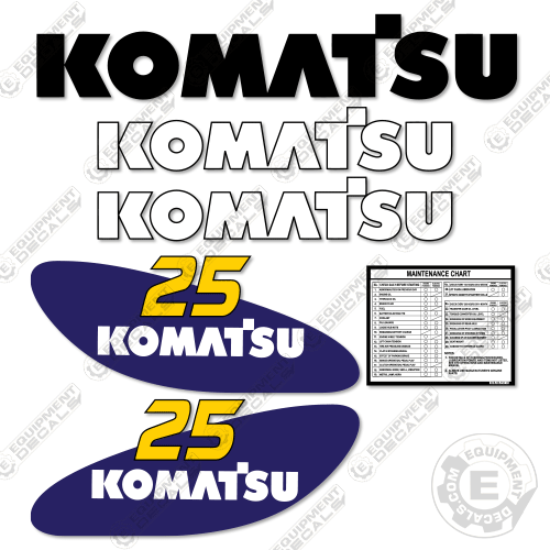 Fits Komatsu FG25ST-14 Decal Kit Forklift 25, 25st, decal kit, fg, fg25, fg25st, FG25ST-14, s