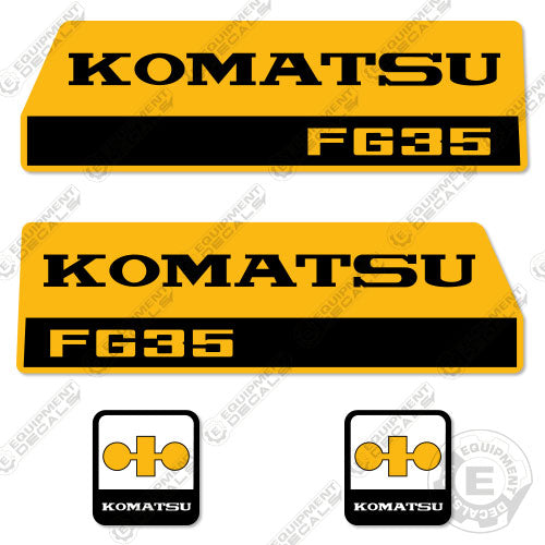 Fits Komatsu FG35 Decal Kit Forklift 35, 35s, decal kit, fg, fg-35-s, fg35, s