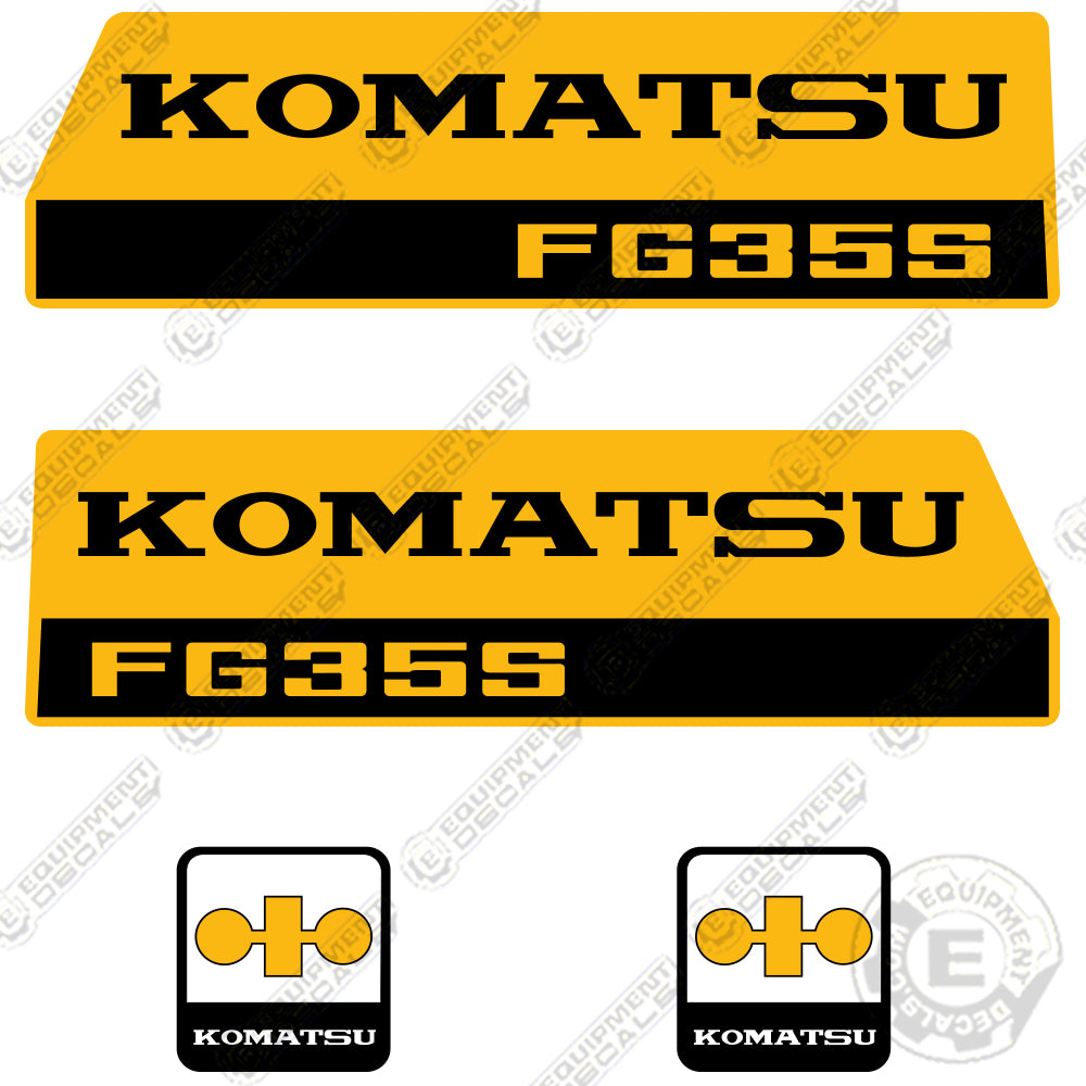 Fits Komatsu FG35S Decal Kit Forklift 35, 35s, decal kit, fg, fg-35-s, fg35, s