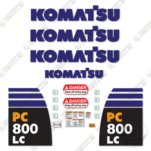 Fits Komatsu PC800LC-8 Decal Kit Excavator 800lc, 800lc8, decal kit, pc800lc, pc800lc-8, pc800lc8