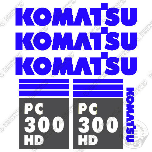 Fits Komatsu PC 300 HD 7 Excavator Decals decal kit