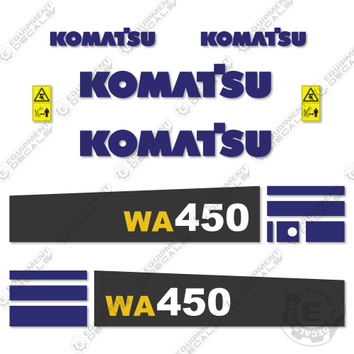 Fits Komatsu WA450-5 Decal Kit Wheel Loader 450, 450-5, decal kit, wa450, wa450-5