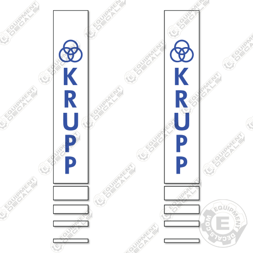 Fits Krupp Logo Decal Kit Hammer - 24" Tall decal kit