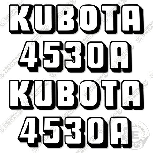 Fits Kubota 4530A Decal Kit Tractor 4530, 4530a, Kubota, la