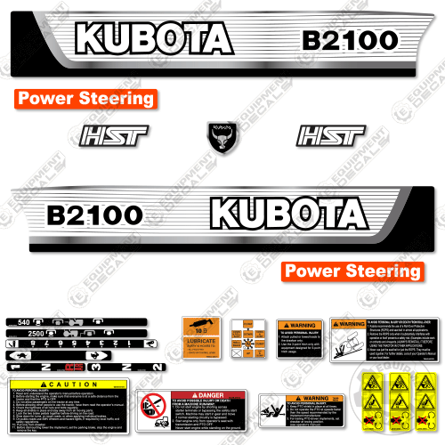 Fits Kubota B2100 Decal Kit Tractor 2100, Kubota, la