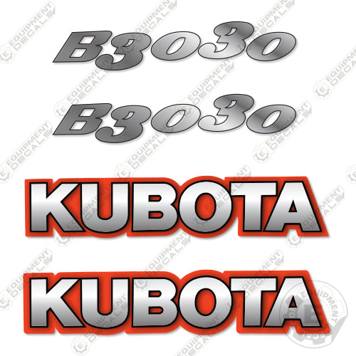 Fits Kubota B3030 Decal Kit Tractor B3030, Kubota