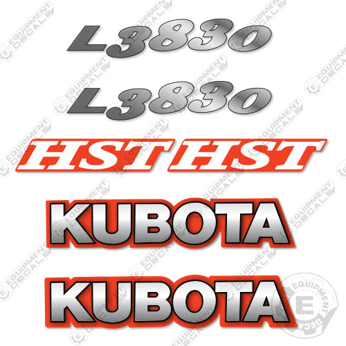 Fits Kubota HST L3830 Decal Kit Tractor GST, Kubota, l3830