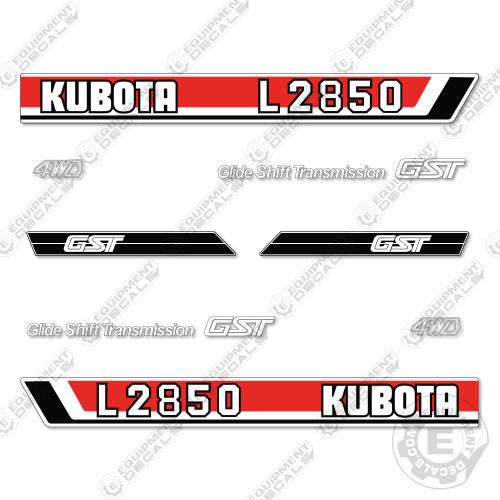 Fits Kubota L2850 Decal Kit Tractor Kubota, l2850