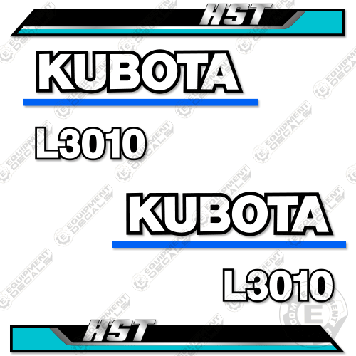 Fits Kubota L3010 HST Decal Kit Utility Tractor 3010, hst, Kubota