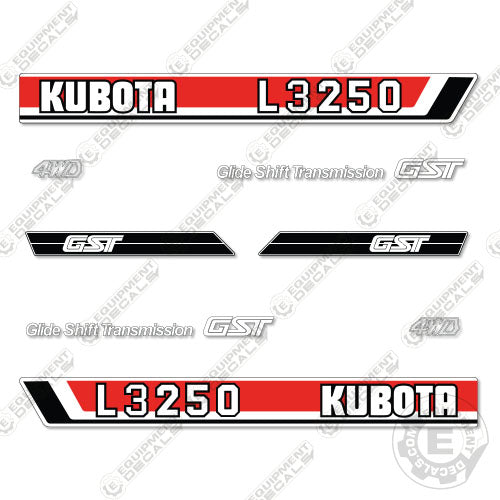 Fits Kubota L3250 Decal Kit Tractor Kubota, l3250