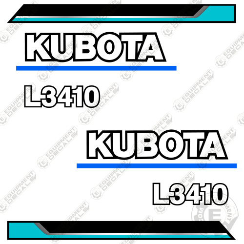 Fits Kubota L3410 Decal Kit Utility Tractor 3410, Kubota, l3410