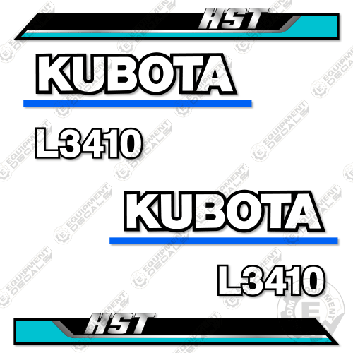 Fits Kubota L3410 HST Decal Kit Utility Tractor 3410, HST, Kubota, l3410