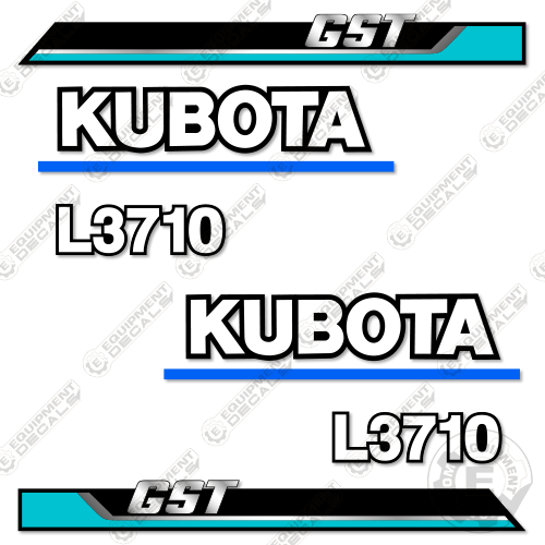 Fits Kubota L3710 Decal Kit Utility Tractor (GST Version) 3710, Kubota, l3710