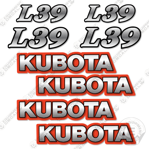 Fits Kubota L39 Decal Kit Tractor Attachment 39, Kubota, l39