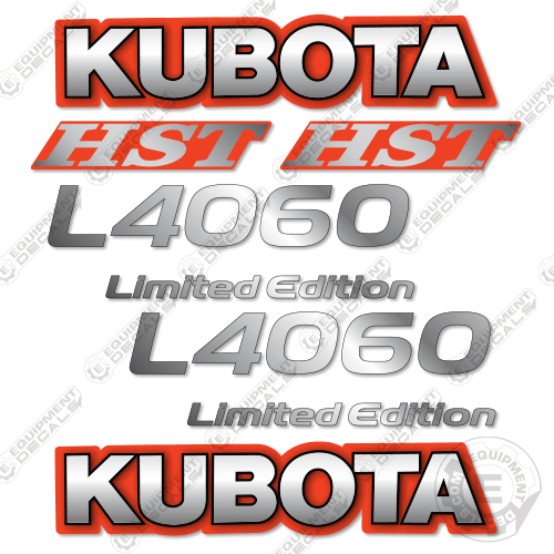 Fits Kubota L4060 Limited Edition Decal Kit Tractor Kubota, 4060, l4060