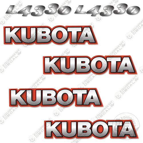 Fits Kubota L4330 Decal Kit Tractor 4330, Kubota