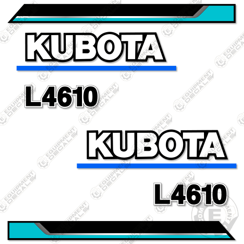 Fits Kubota L4610 Decal Kit Utility Tractor 4610, HST, Kubota, L4610