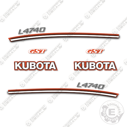 Fits Kubota L4740 Decal Kit Tractor 4740, Kubota, l4740