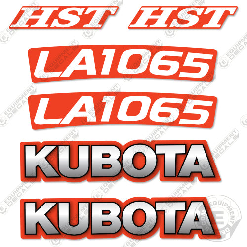 Fits Kubota LA1065 Decal Kit Loader Arms 1065, Kubota, la, la1065