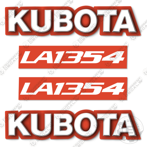 Fits Kubota LA1354 Decal Kit Utility Tractor 1354, Kubota, la1354