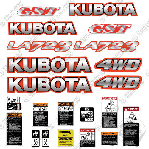 Fits Kubota LA723 Decal Kit Tractor 723, Kubota, ls723