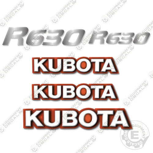 Fits Kubota R630 Decal Kit Kubota