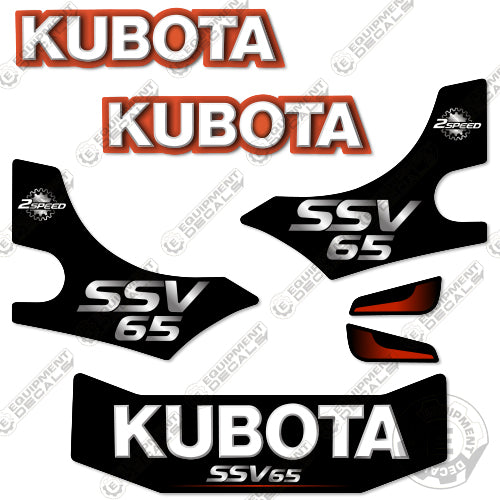 Fits Kubota SSV65 Decal Kit Skid Steer 65, decal kit, Kubota, Skid Steer, ssv