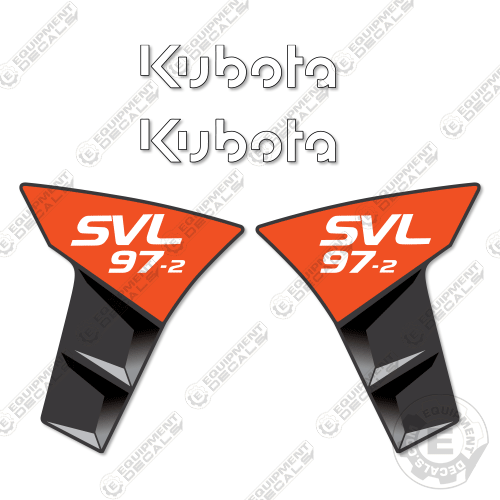 Fits Kubota SVL 97-2 Decal Kit Skid Steer 97, 97-2, decal kit, Kubota, Skid Steer, svl97, svl97-2