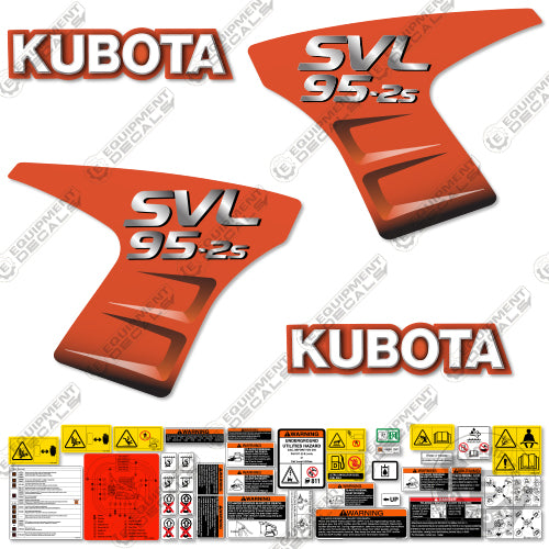 Fits Kubota SVL 95-2S Decal Kit 95, 95-2s, Kubota