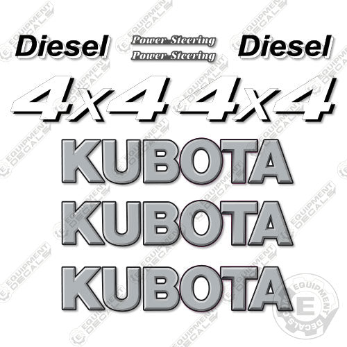 Fits Kubota RVT-900 Utility Vehicle Decal Kit decal kit