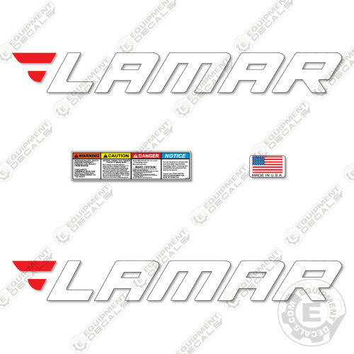 Fits Lamar Trailer Decal Kit (Set of 2) Flatbed 32.5" decal kit