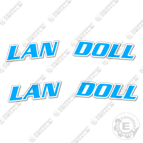 Fits Lan Doll Trailer Decal Kit - 50" Wide decal kit, doll, lan, landoll, smithco